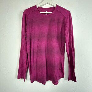Segments Womens Long Sleeve Merino Wool Base Layer Top Large Pullover Crew Neck